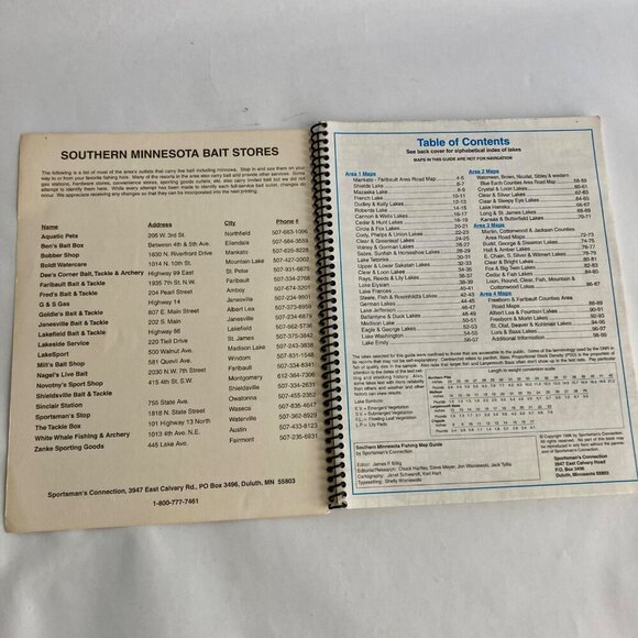 Sportsman's Connection Southern Minnesota Fishing Map Guide Book MN - Picture 3 of 6